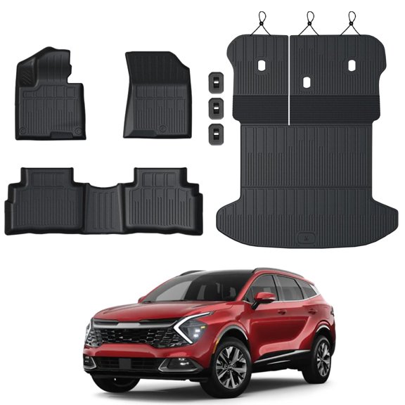 Juego de alfombrillas y forro de carga GALVAGNITE para Kia Sportage
