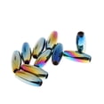 thumbnail image 2 of Set Of 10 Pieces Dreadlocks Braiding Beads s, Fashionable Hair Accessories Decoration Tubes, Neon Color, 2 of 6