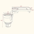 thumbnail image 2 of Seven Sparta Car Cup Holder Expander Insert with Food Tray Adjustable Base Dining in Car, 2 of 8