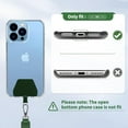thumbnail image 4 of WERLETER  Phone Lanyard 2 Pcs-Adjustable Neck Strap,Universal Crossbody Lanyards Compatible with Most Smartphones (Black+Dark Green, 21.65"), 4 of 16