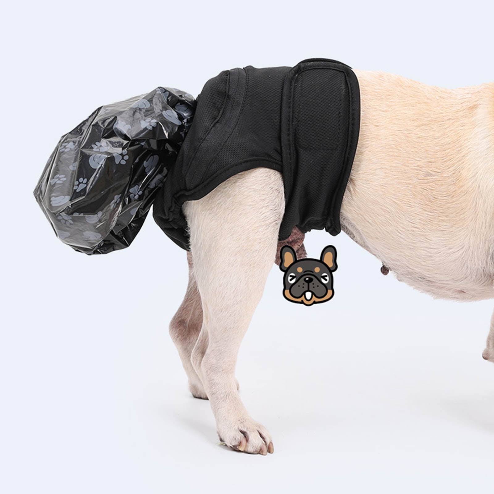 Dog Period Briefs Pants Pantie Soft Suspener Comfortable Pants with 50Pcs Poop Bag Female Dog Diapers