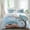 Blue, variant on Let's Go Camping Set of 4 Bedding Quilt Covers, Modern Camper Van Trees Burlap Rustic 4-Piece Bed Sheet Set with Extra Soft Bed Sheets Quilt Cover Pillowcase, Twin
