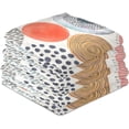 thumbnail image 3 of Coolnut Kitchen Dish & Tea Towel Doodle Cirle Reusable Cloths for Cooking and Drying Dishes for Home Kitchen Cleaning, 28x18in-1PC, 3 of 6