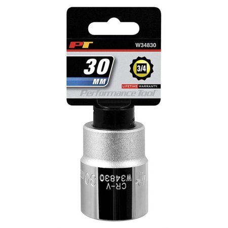 

1PK Performance Tool W34830 3/4 Drive 12-Point Standard Socket 30mm