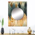 thumbnail image 1 of Designart « Forest Chevron Fantasy » Miroir Mural à Chevrons Décor Mural - Miroir Mural d'Entrée à Chevrons Glam Gris - 32 Pouces x 24 Pouces Inch, 1 of 5
