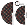 thumbnail image 5 of Yayeee Christmas Tree Skirt 47 inches for Xmas Tree Holiday Party Decoration, Red Tartan Pattern, 5 of 6