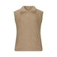 thumbnail image 3 of Puffer Vest Women Lightweight Sleeveless Quilted Jackets Zip Up Stand Collar Fall Winter Coat With Pockets Solid Color Women's Quilted Vest Padded Gilet Oversized Thermal Vests for Women, 3 of 9