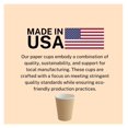 Ripple Paper Cups 12 oz 200 Pack for Coffee & Tea Made in USA Bulk
