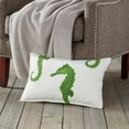 thumbnail image 2 of Greendale Home Fashions 22" x 14" Green Seahorse Cotton Canvas Decorative Pillow, 2 of 2