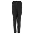 thumbnail image 4 of Pantalones de yoga acampanados de cintura alta con 4 bolsillos para mujer - Mezcla de poliéster y spandex elástico, pantalones acampanados informales para el trabajo, 4 of 7