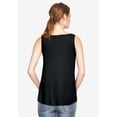 thumbnail image 2 of Ellos Women's V-Neck Pointed Front Tank Top, 2 of 5