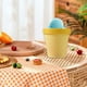 thumbnail image 5 of Paquete de 5 vasos de helado de plástico multicolor de 200 ml, botellas de exfoliante reutilizables para mascarillas, cócteles, postres - Tazas de degustación redondas verdes con tapa, juego de, 5 of 7