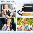 thumbnail image 5 of 2 Pcs Seat Belt Strap Covers Pad for Car Soft Flannel Car Seat Belt Shoulder for All Cars Orange Color Clash Pattern, 5 of 8