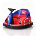 thumbnail image 3 of KORIMEFA 12V Bumper Car for Kids Toddler ages 2-6 Years Electric Ride On Toys with Remote Control, 360 Degree Spin, Lights, Sounds, DIY Stickers, Red, 3 of 8