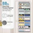 thumbnail image 3 of Over the Door Organizer 5 Tiers,FiveBox 88lbs Extra Large Over the Door Storage of 10 Compartments & 10 Mesh Pockets,Heavy Duty Behind Door Hanging Organizer for Bedroom Closet Bathroom Pantry,Gray, 3 of 7