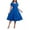 Royal Blue, variant on FOLUNSI Women's Plus size Dresses Casual V-Neck Midi Dress Wedding Guest Dress with Pockets Yellow-5XL