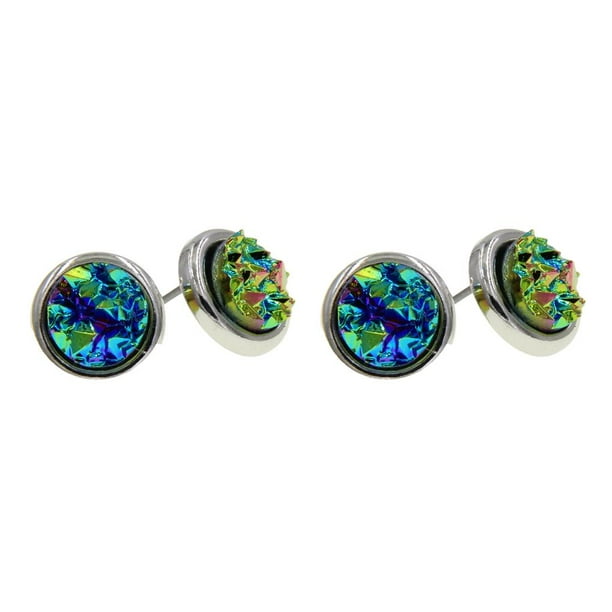 Sonducket Pendientes de botón Elegantes decoraciones de moda Accesorio Elegantes y brillantes para mujer Pequeños pendientes de botón Mujer Vestir Tipo 19 2piezas Sonducket CBP374450