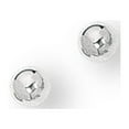 thumbnail image 2 of JewelStop 14K White Gold Polished Finish 5mm Post Earrings with Push Back Clasp, 2 of 4