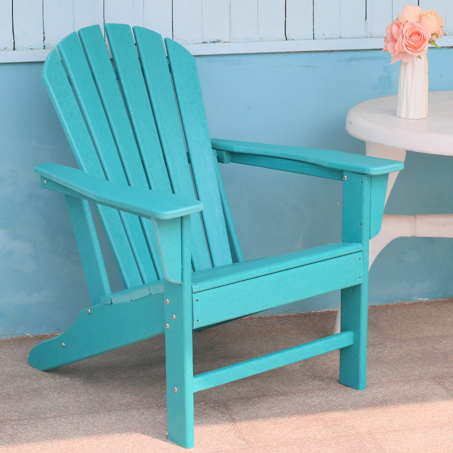 Adirondack Chair Holder HDPE Patio Chairs Weather Resistant Outdoor