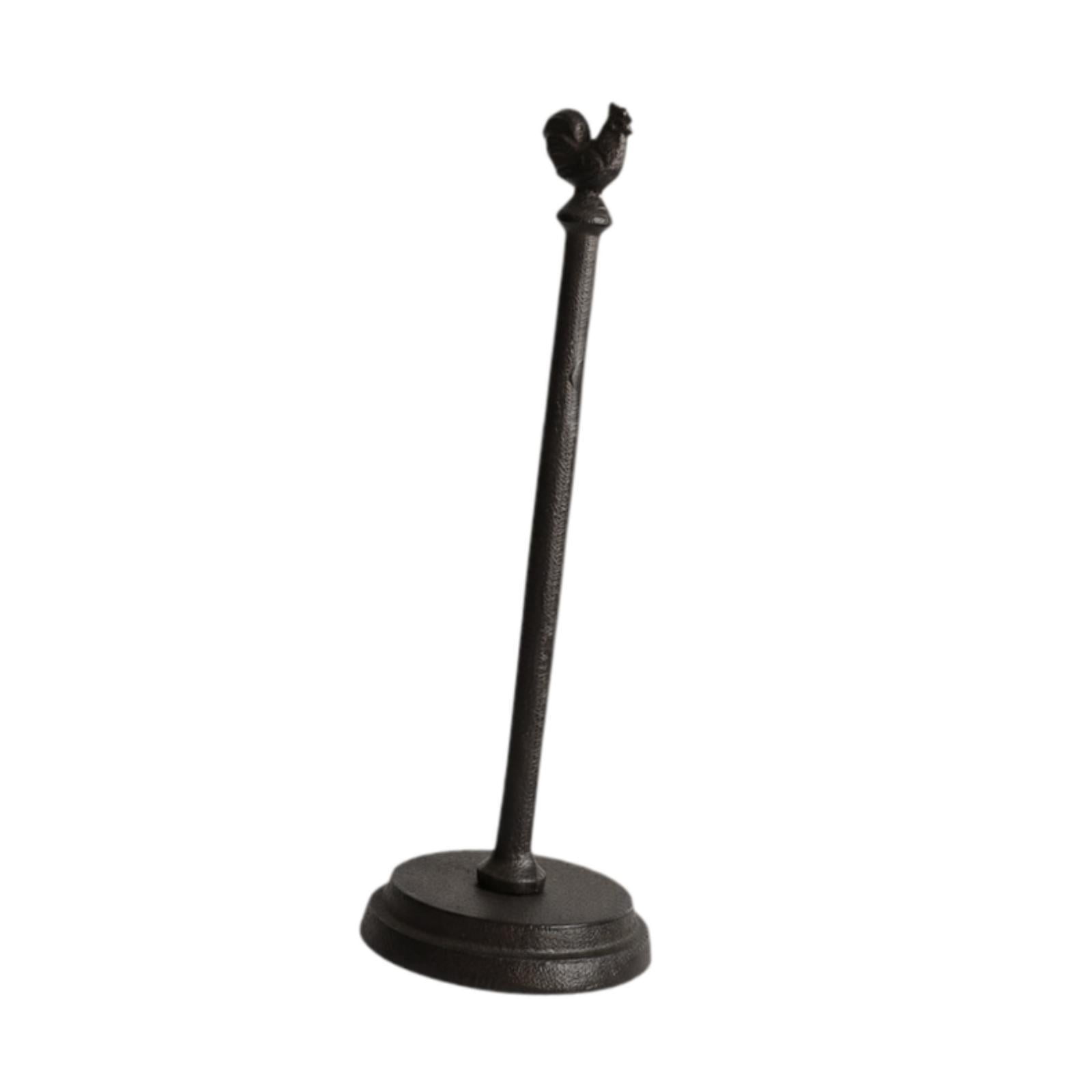 Fiocias European Retro Paper Towel Holder Stable Iron Tissue Stand Organizer for Kitchen