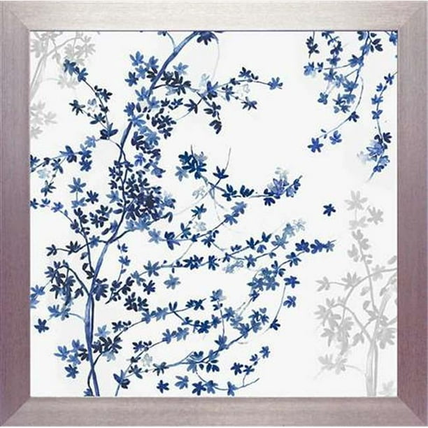 North American Art N2178 24 x 24 Po à Cadre de Lierre Bleu