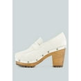 thumbnail image 4 of OSAGE White Clogs Loafers in Fine Suede, 4 of 7