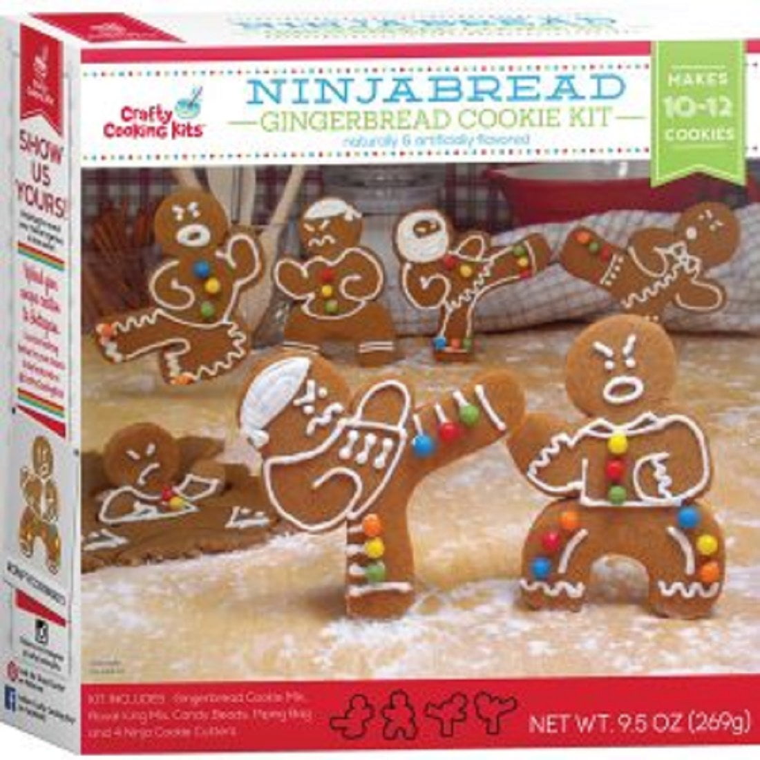 Ninjabread Gingerbread Cookie Kit 9.5 oz 1012 Cookies