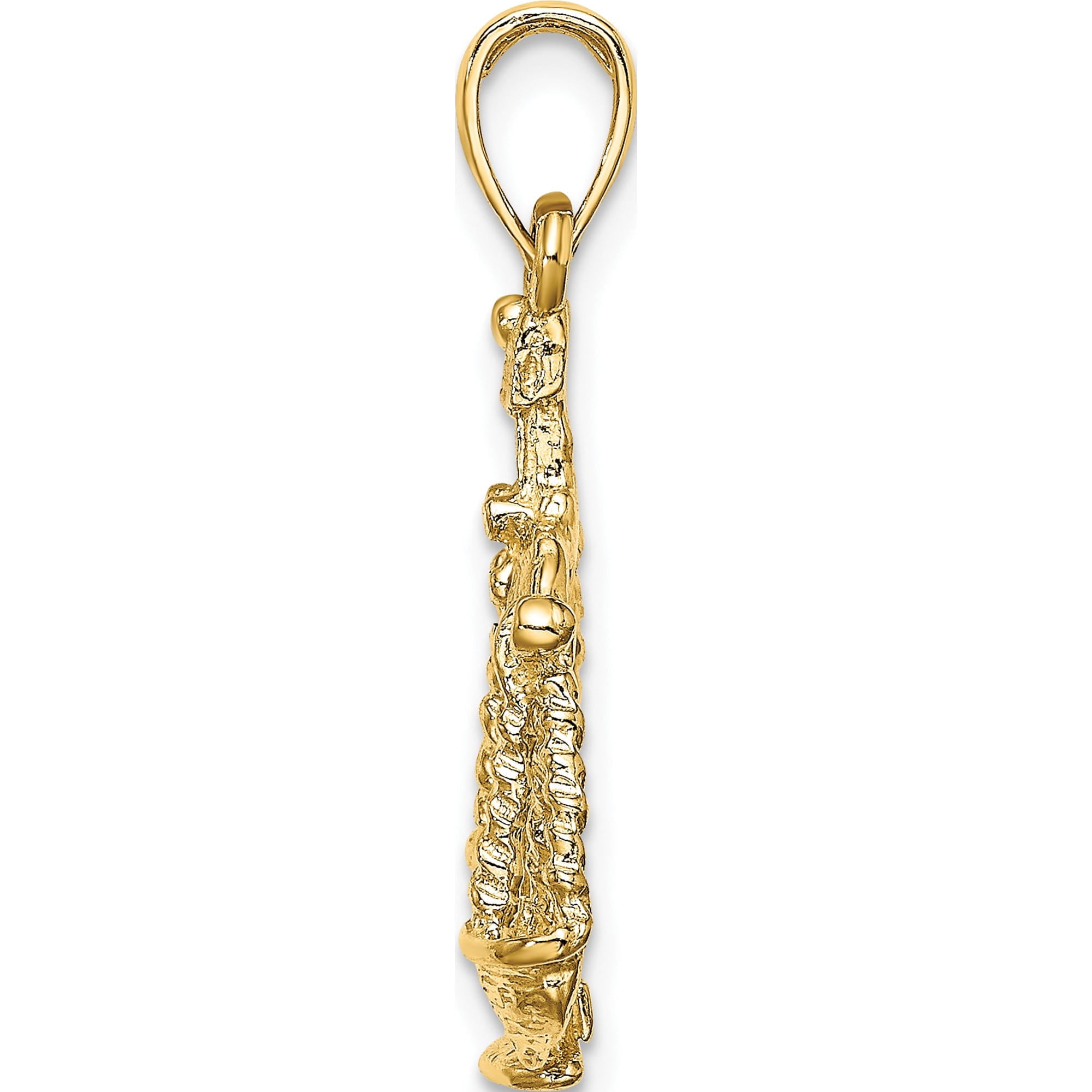 14k Large Libra Zodiac Charm Yellow Gold Solid Sparkling Bold Heirloom An unforgettable keepsake to treasure forever
