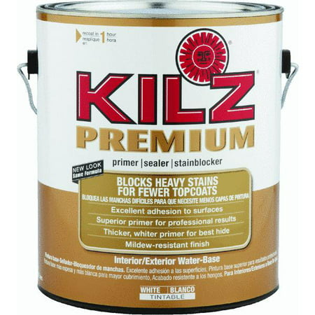 KILZ Premium Water-Base Interior/Exterior Sealer Stain Blocking (Best Water Based Paint Primer)