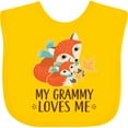 thumbnail image 3 of Inktastic My Grammy Loves Me Fox Boys or Girls Baby Bib, 3 of 4