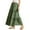 Green, variant on Women Long Summer Skirt Elegant High Waist Party Wedding Guest Dress Flared A-Line Midi Skirts Solid Color Smocked Boho Pleated Skirts