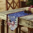 thumbnail image 3 of Table Runner Dresser Scarves Winter Christmas Garden Snowflake Xmas Tree Cotton Linen Burlap Table Cover Red Black Plaid Lattice Table Runners for Family Kitchen Dining Holiday Party Banquet Decor, 3 of 5