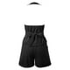 thumbnail image 4 of Conjunto de pantalones cortos con cuello en V para mujer: diseño con tirantes, informal para verano, lavable a mano, para combinar con tacones, tallas S-XXL, 4 of 5