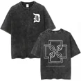 thumbnail image 4 of DUKI ADA Tour Cotton T-Shirt for Men & Women - Hip Hop Style, Vintage Washed, Oversized & Cozy Short Sleeve Tops, 4 of 6