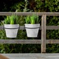 thumbnail image 3 of SHINYPASING 4Pcs Railing Flower Rack Hook Iron Planter Hanger Bracket for, 3 of 8