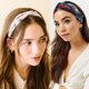 thumbnail image 2 of Moda mujeres niñas verano Bohemia bandas para el cabello diademas estampadas Vintage turbante cruzado vendaje Bandanas diademas accesorios para el cabello, 2 of 5