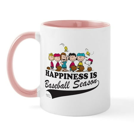 

CafePress - The Peanuts Gang Baseball Mug - 11 oz Ceramic Mug - Novelty Coffee Tea Cup