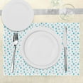 thumbnail image 3 of Ambesonne Blue Place Mats Set of 4, Watercolor Raindrops, Standard Size, Blue White, 3 of 6
