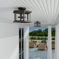 thumbnail image 5 of Capital Lighting 946632 Walton 6 Light 16" Wide Outdoor Semi-Flush Drum Ceiling Fixture -, 5 of 9