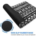 thumbnail image 6 of Long Mouse Pads for Desk,Black Geometric Diamond Triangle Pattern Desk Mats on Top Of Desks, Desk Mouse Pad Extra Large with 3mm Non-Slip Base and Stitched Edge for Gaming,Office,Work,Home 47.3"x23.6", 6 of 6