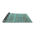 thumbnail image 2 of Ahgly Company Indoor Square Southwestern Light Blue Country Area Rugs, 5' Square, 2 of 4