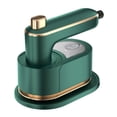 thumbnail image 1 of Plancha eléctrica de mano (estándar verde de EE. UU.), vaporizador de ropa portátil pequeño, giratorio y plegable, miniherramienta de planchado de viaje., 1 of 14