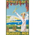 thumbnail image 2 of Art.com Advertising Poster for Beaulieu-Sur-Mer, 1925 Giclee Print by Victor Charreton, 24" x 36", 2 of 4