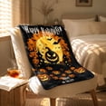 thumbnail image 4 of OutmaxHome Halloween Throw Blanket, 27.6x39.4 Inch Cute Holiday Theme Print Blanket, for Holiday Party, Livingroom, Bedroom, Sofa, Farmhouse, 4 of 6