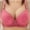 Red, variant on Fatuov Wireless Bras for Women Plus Size Push-Up Underwear for Casual Outings Support Bras 46B, Wine