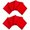 Red, variant on Gator GFW-ACPNL1212P-8PK 2"x12"12" Acoustic Foam Pyramid Panels 8-Pack Red