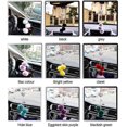 thumbnail image 3 of Colgante de cristal para coche, espejo retrovisor, adorno de diamantes de imitación, decoración colgante para coche, colgante de bola de felpa con corazón de amor, adornos interiores de cristal para coche ER, 3 of 5