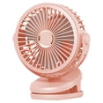 thumbnail image 1 of (De pie, colgado y recortado) (Late Cherry Pink 10000mAh) Ventilador de clip Ventilador USB Ventilador pequeño de escritorio, 1 of 5