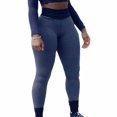 thumbnail image 4 of Fitness Pantalones de yoga sin costuras Leggings deportivos Mujer Cintura alta Medias delgadas (Azul M) Ehuebsd Para Estrenar, 4 of 4