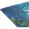 thumbnail image 5 of Peacock in Forest 4 PCs Placemats Set Linen Non-Slip Table Mat Rectangular Washable for Dining Kitchen Party 12"x18", 5 of 8